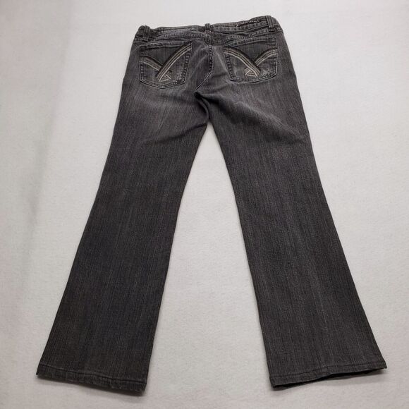 Vigoss Casual Zip Button Denim Dark Wash Jeans Womens Size 7 Black - Picture 6 of 8